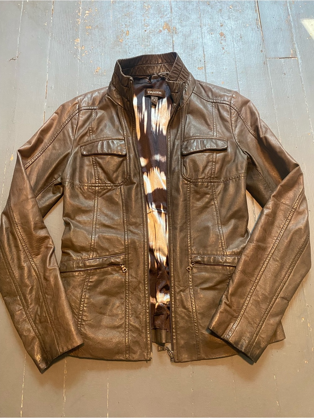 Danier Brown Leather Jacket for Women